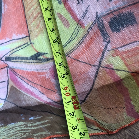 Raindrops Rayon Boho Skirt - Picture 8 of 8